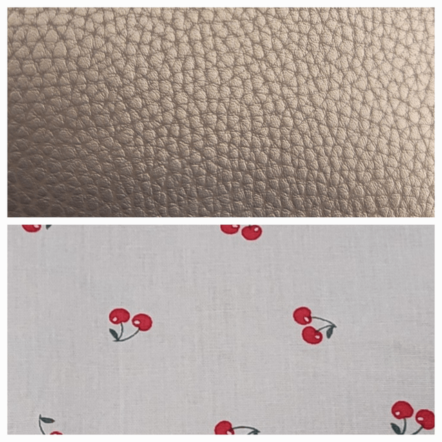 Sac banane simili cuir taupe irisé