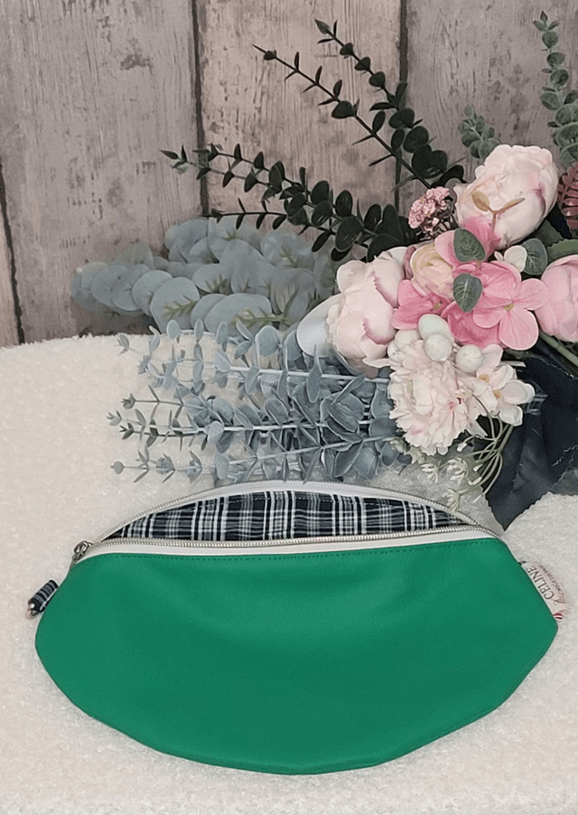 Sac banane simili cuir vert