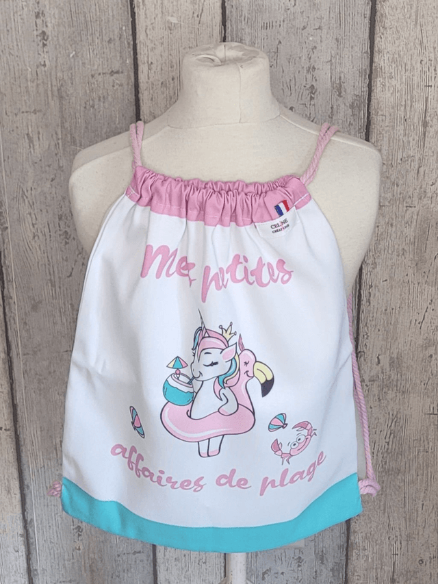 Sac de plage enfant - Sac à dos coulissant 
