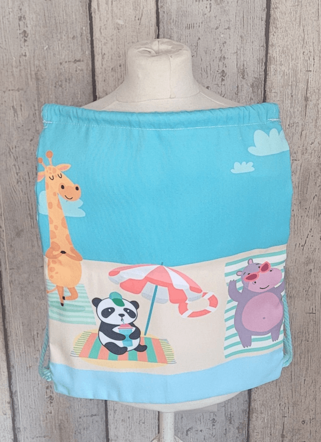 Sac de plage enfant - Sac à dos coulissant 