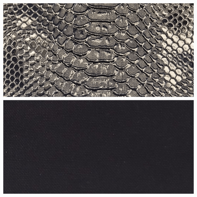 Sac banane simili cuir python noir