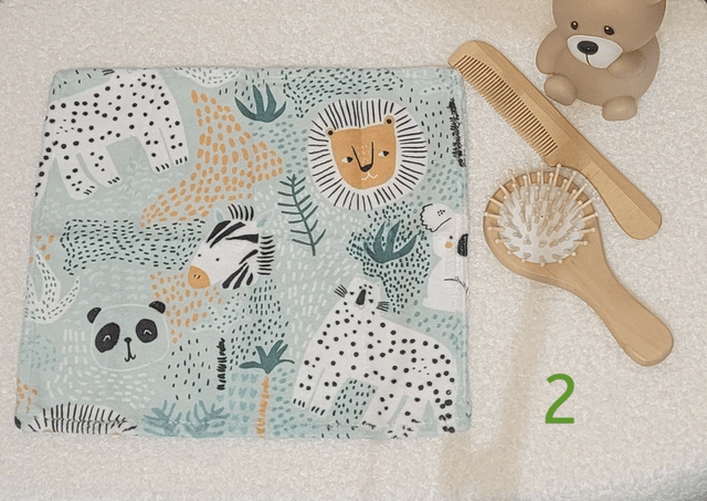 Lot 3 cotons + 1 petite serviette lavables 