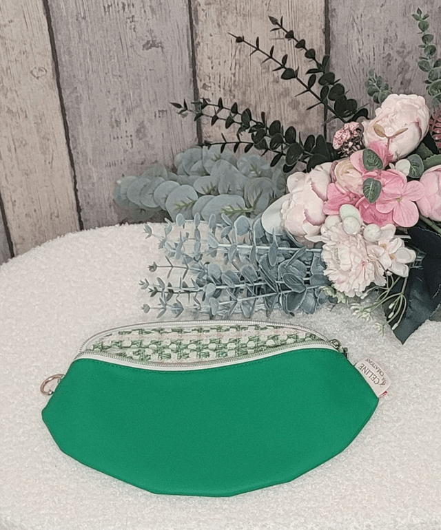 Sac banane simili cuir vert
