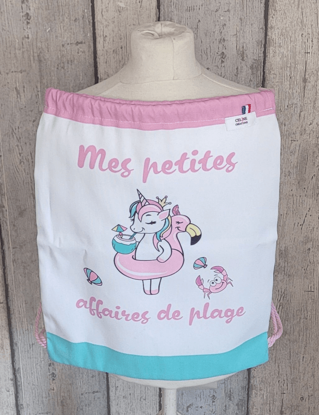 Sac de plage enfant - Sac à dos coulissant 