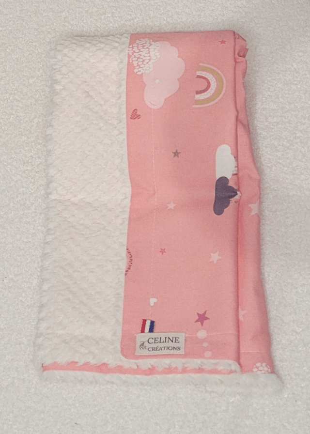 Couverture bébé ton rose