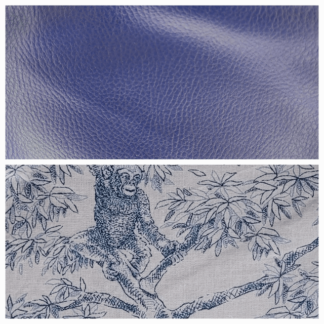 Sac banane simili cuir bleu roi