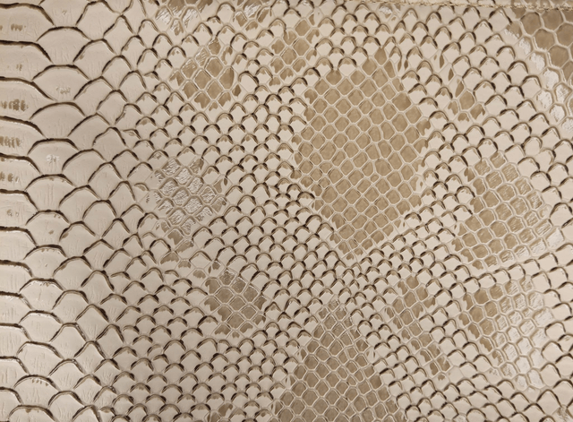 Sac banane simili cuir python beige