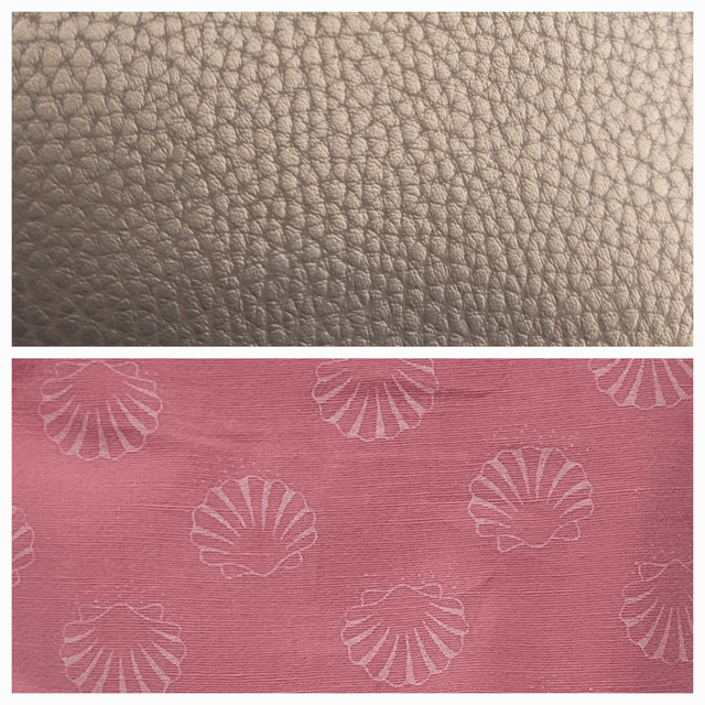 Sac banane simili cuir taupe irisé