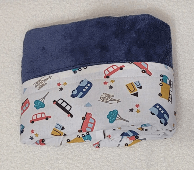 Couverture bébé ton bleu - gris