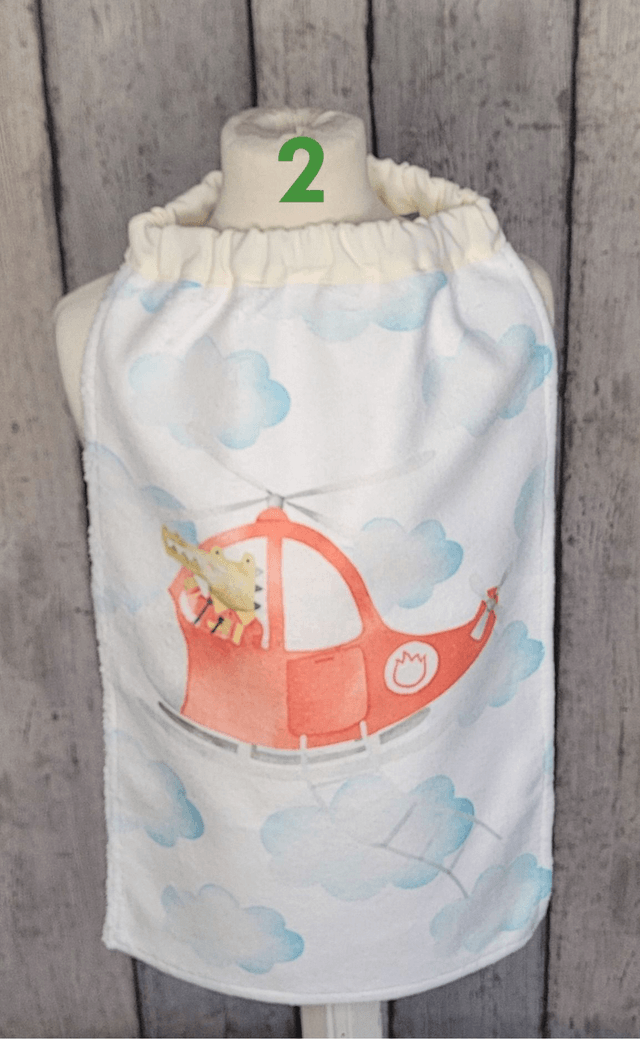 Bavoir - serviette de table tours de cou élastique - Pompiers