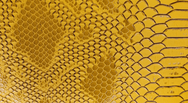 Sac banane simili cuir python jaune