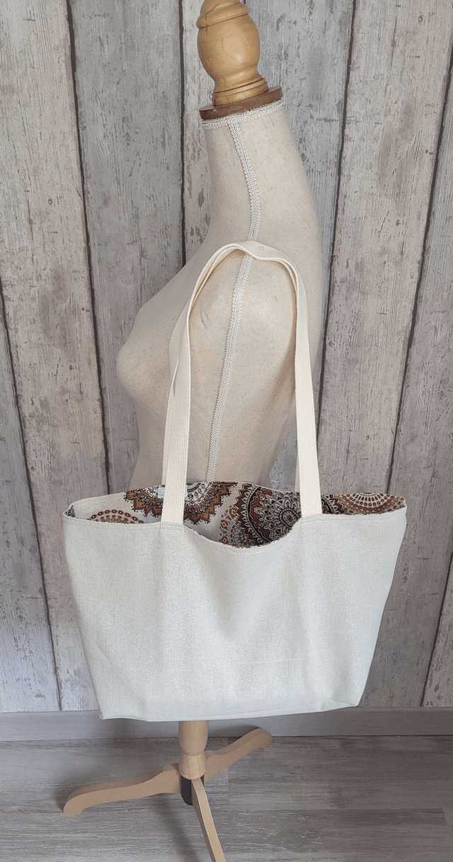Sac cabas réversible