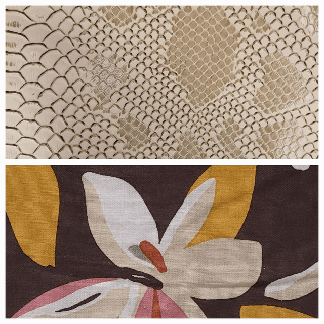 Sac banane simili cuir python beige