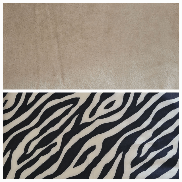 Echarpe / Chèche beige - zébré