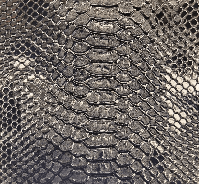 Sac banane simili cuir python noir