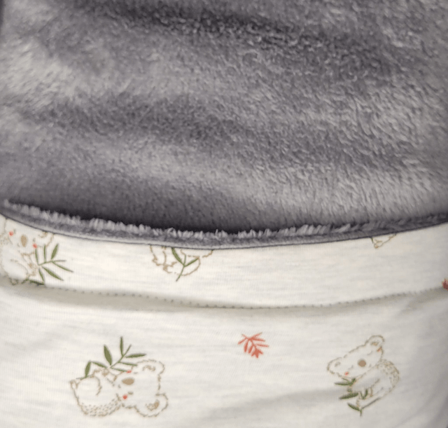 Couverture bébé ton bleu - gris