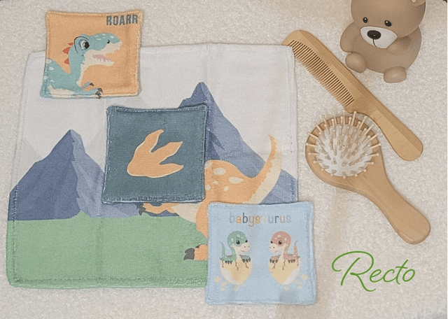 Lot 3 cotons + 1 petite serviette lavables 