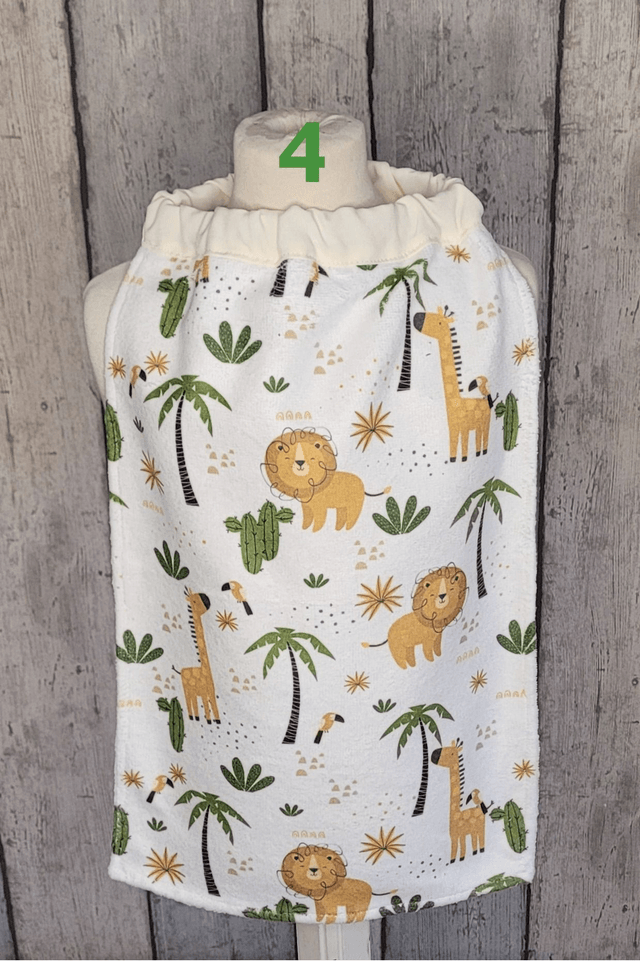 Bavoir - serviette de table tours de cou élastique - Jungle
