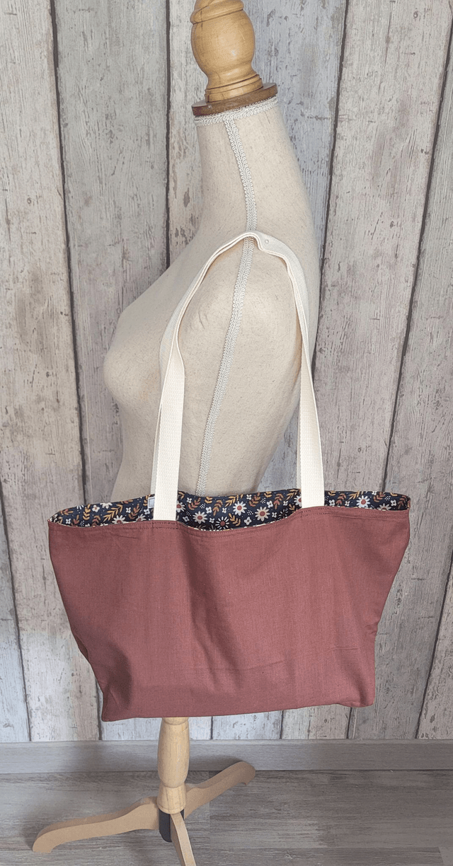 Sac cabas réversible