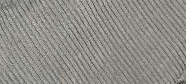 Sac banane velours gris doublure noire zip argenté